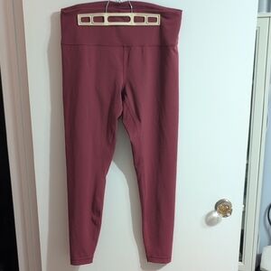 Lululemon Wunder Train Dark Red Leggings